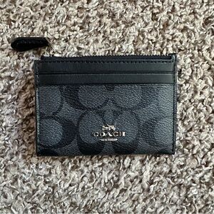 Coach | Mini Skinny Id Case In Signature Canvas | Black